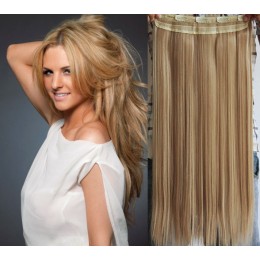 Clip in REMY vlasový pás 53cm rovný – přírodní / světlejší blond