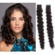 Vlasy pro metodu Pu Extension / TapeX / Tape Hair / Tape IN 60cm kudrnaté - přírodní černé
