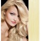 Clip in vlasy 43cm 100% lidské 100g - nejsvětlejší blond