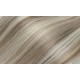 Clip in maxi set 63cm pravé lidské vlasy – REMY 240g – PLATINA/SVĚTLE HNĚDÁ