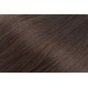 Clip in maxi set 53cm pravé lidské vlasy – REMY 200g – TMAVĚ HNĚDÁ